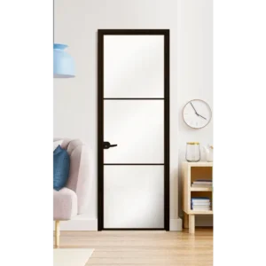 SСтъклена врата L7 цвят Черен Мат